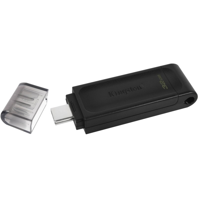 FLASH DRIVE USB-C 128GB KINGSTON DT70/128GB "DATATRAVELER" NERO