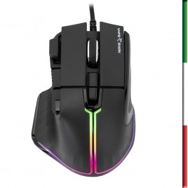 Mouse Gaming RGB USB 12000 dpi 9 Tasti Nero Marrok