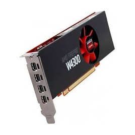 SCHEDA VIDEO AMD FIREPRO W4300 4GB GDDR5 ( USATO ) PCIe LOW-PROFILE DirectX 12, OpenGL 4.6, Vulkan 4*MINI-DISPLAYPORT