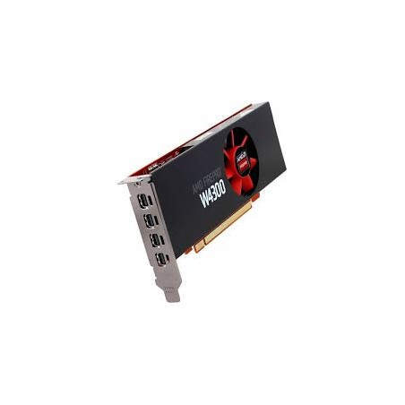 SCHEDA VIDEO AMD FIREPRO W4300 4GB GDDR5 ( USATO ) PCIe LOW-PROFILE DirectX 12, OpenGL 4.6, Vulkan 4*MINI-DISPLAYPORT