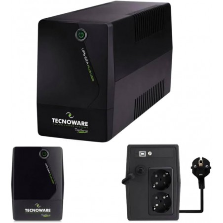 UPS TECNOWARE ERA PLUS 1200 -FGCERAPL1202SCH - 1200VA +STABILIZZATORE +USB