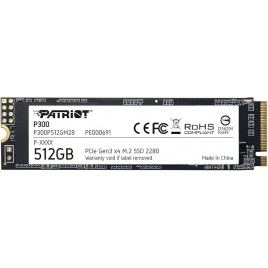 SSD-SOLID STATE Patriot P300 M.2 2280 PCIe gen 3x SSD 512GB Unitá a Stato Solido interno SSD a Basso Consumo - Velocità Lettura