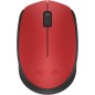 MOUSE LOGITECH RETAIL M171 CORDLESS OTTICO RED USB