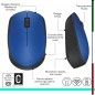 MOUSE LOGITECH RETAIL M171 CORDLESS OTTICO BLU