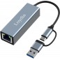 Scheda di rete Adattatore da USB C / USB a Gigabit Ethernet RJ45, Plug & Play,